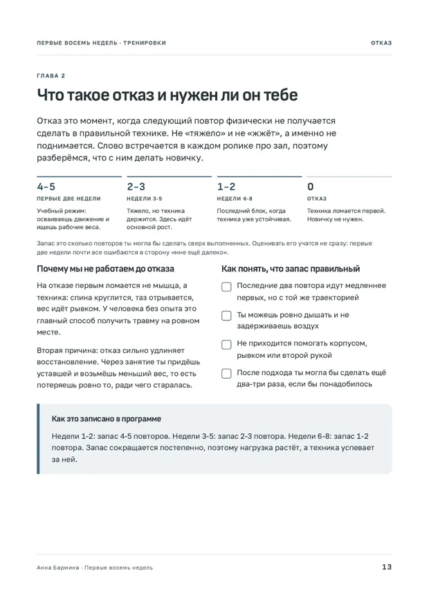 Страница книги: схема двойной прогрессии